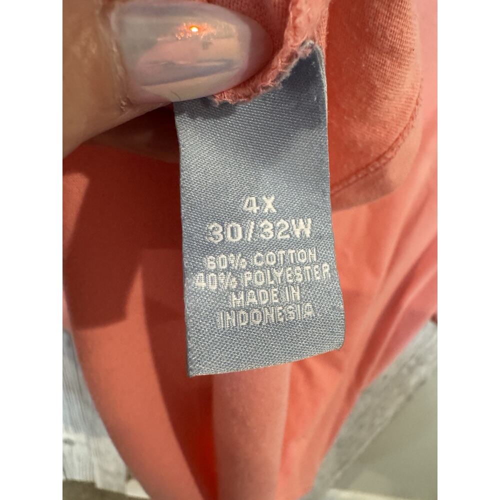 LIZ & ME FOR CATHERINES Women Short Sleeve Blouse Top Size 4XL Pink Coral Lot 2 - Picture 7 of 10